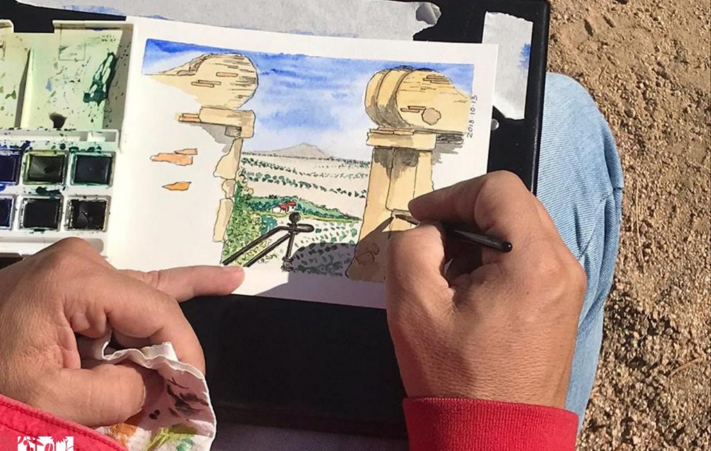 Traço 2018 – Festival de Desenho do Alentejo trouxe “sketchers” raianos até Ouguela